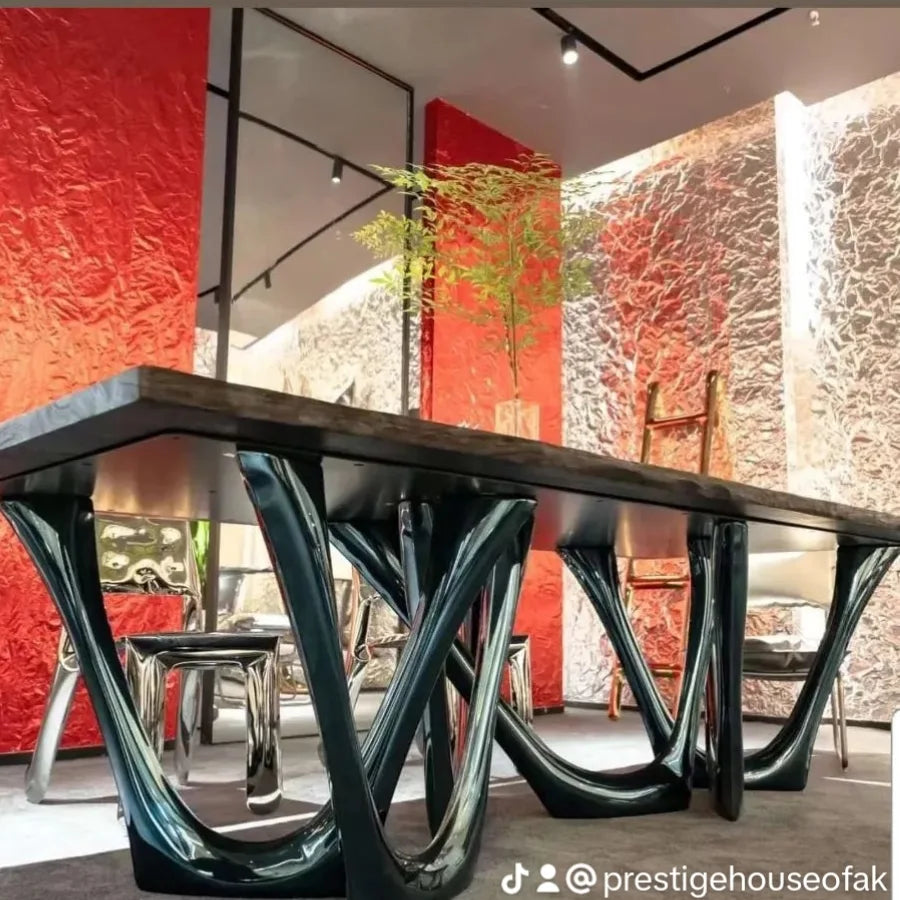 STEEL HOAK DINING TABLE