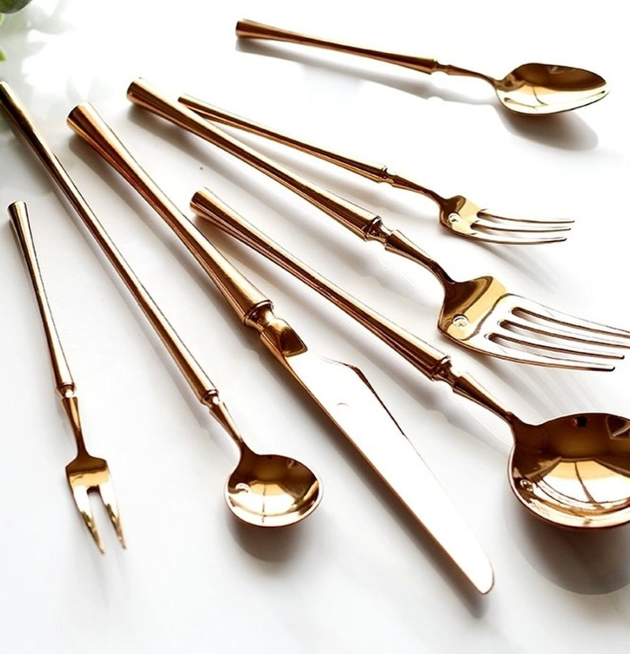 Gold cutlery