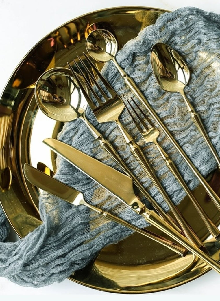 Gold cutlery