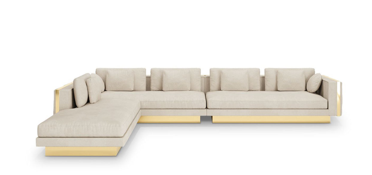 H.O.AK Millionaire Gold luxury couch