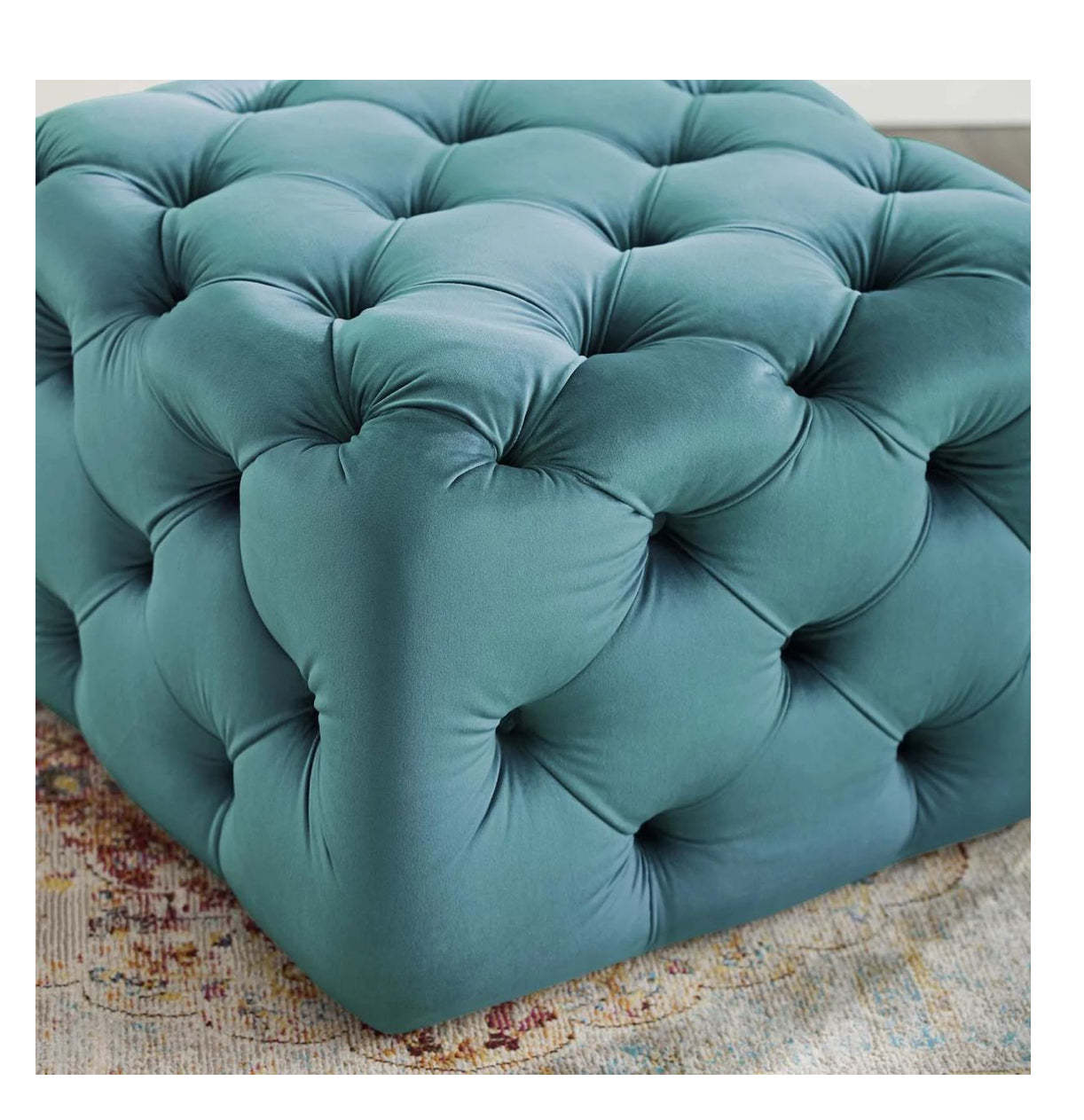 H.O.AK Tufted Button Square Ottoman Collection